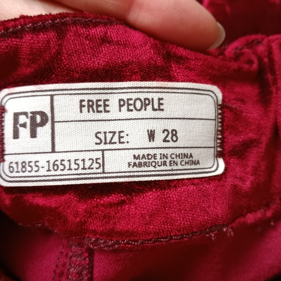 Free People Red Velvet Mini Skirt (28) - Picture 6 of 7